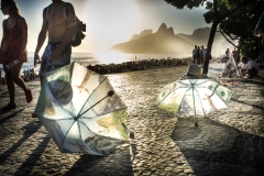 Brasile. Rio de janeiro. Ipanema. Da Copacabana a Leblon sono presenti 600 poliziotti oltre a 450 militari che pattugliano le zone limitrofe.