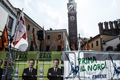 Salvini a Zaia a Thiene per la conclusione della campagna elettorale